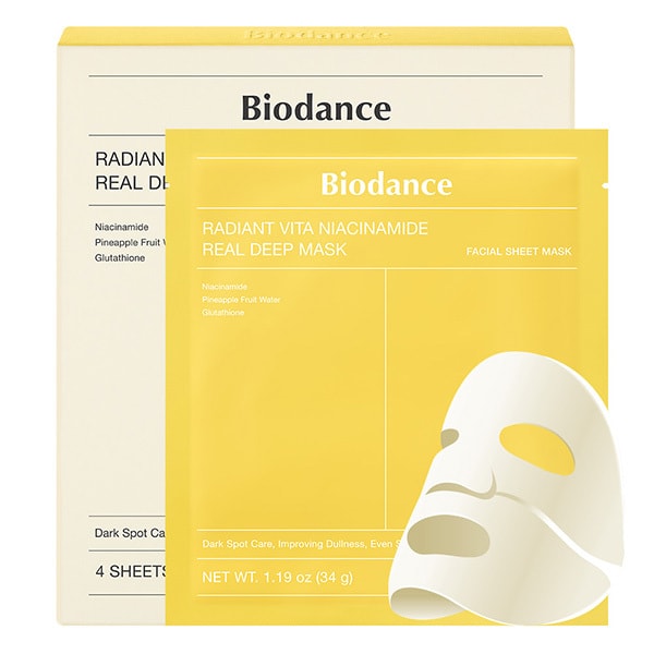 Biodance Radiant Vita Niacinamide Real Deep Mask 34G 4pk