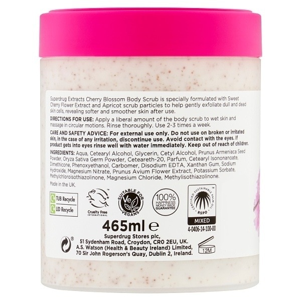 Superdurg Extracts Body Scrub Cherry Blossom 465ml