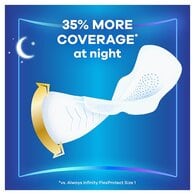 Always Infinity Night with wings Sanitary Towels 10 Pack