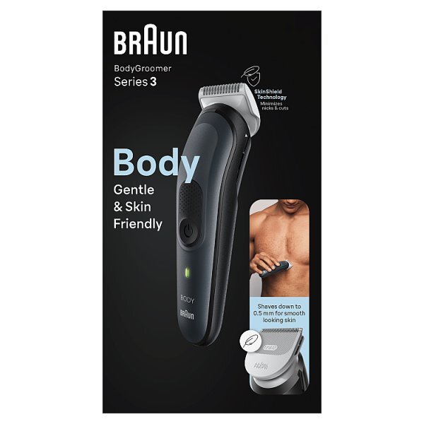 Braun Body Groomer3 BG3350 For Men Black/Grey