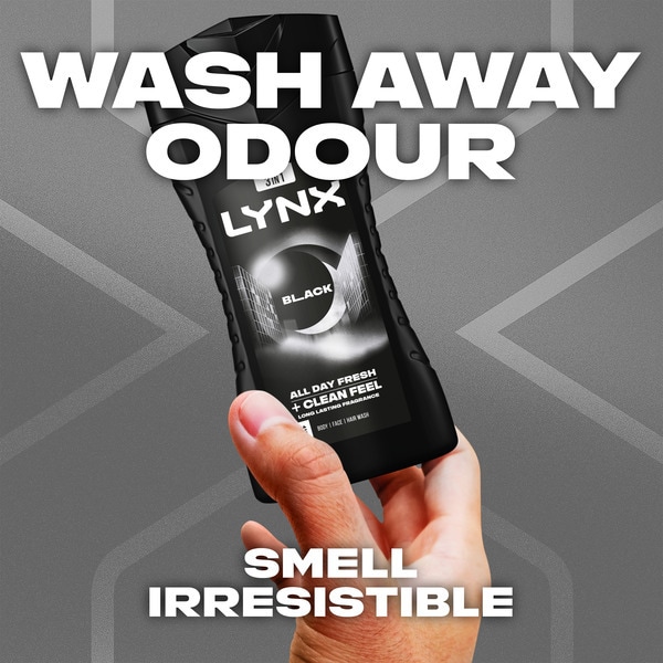 Lynx Bodywash Shower Gel Black 225ml