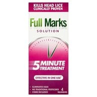 Full Marks Head Lice Removal Treatment with Nit Comb 200ml