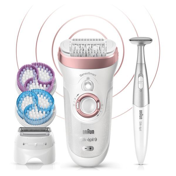 BRAUN Silk-épil 9 SkinSpa SensoSmart 9/990 Wet/Dry Epilator +13 Extras NEW  9-990