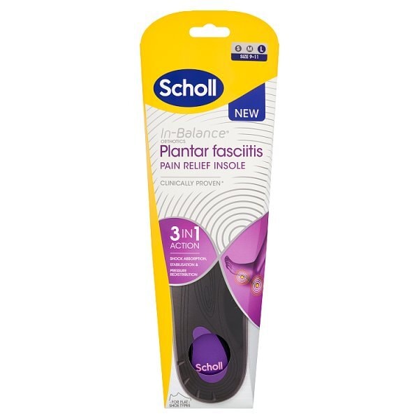 Scholl Plantar Fasciitis Pain Relief Insoles Large