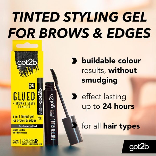got2b Glued Brows & Edges Tint Black 16ml