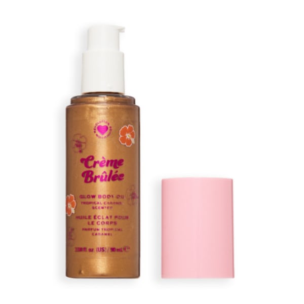 I Heart Tropical Caramel Glow Body Oil Sugar Shimmer Gold