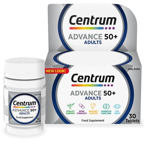 Centrum Advance 50+ Multivitamins & Minerals, 30 Tablets