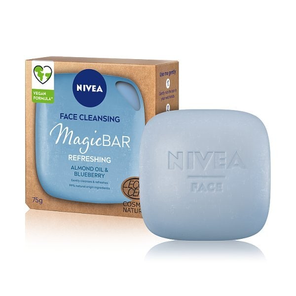 Nivea Magicbar Almond Oil & Blueberry Face Cleansing Bar 75G
