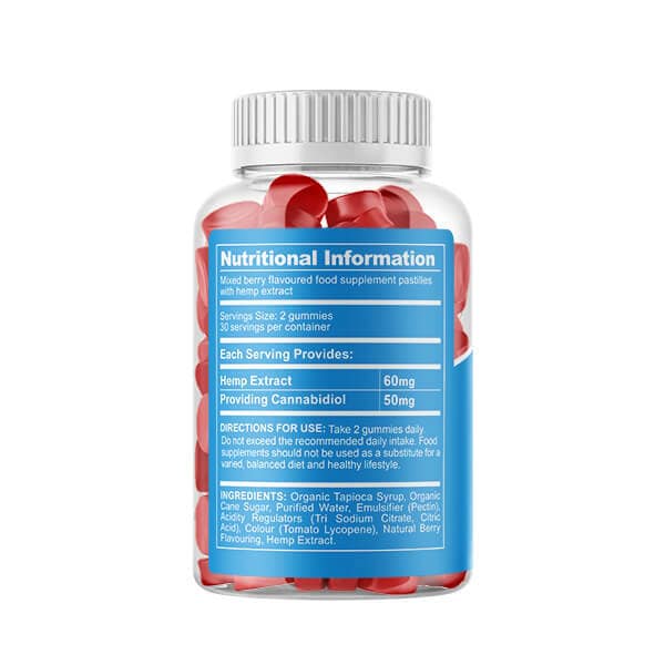 CBDfx  Mixed Berry Gummies X60 1500Mg