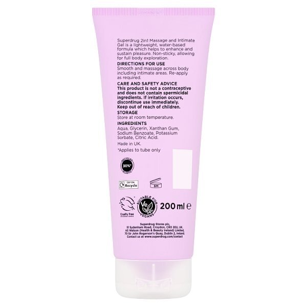 S/D 2 IN 1 MASSAGE LUBE 200ML