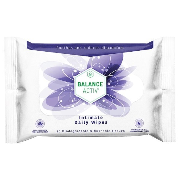 BALANCE ACTIV INTIMATE WIPES 20S