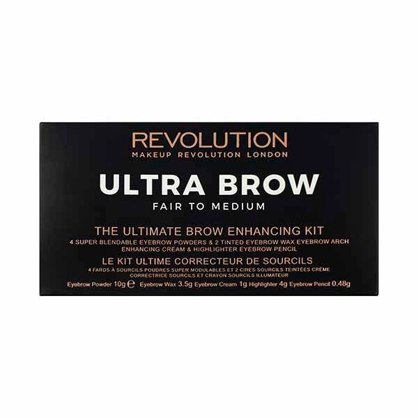 Revolution Ultra Eyebrow Palette Kit Fair to Medium