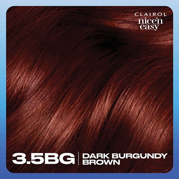 Clairol Nice'n Easy Hair Dye 3.5BG Dark Burgundy Brown