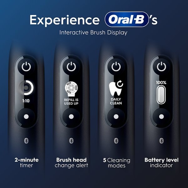 Oral-B iO6 Black Lava Electric Toothbrush + Travel Case