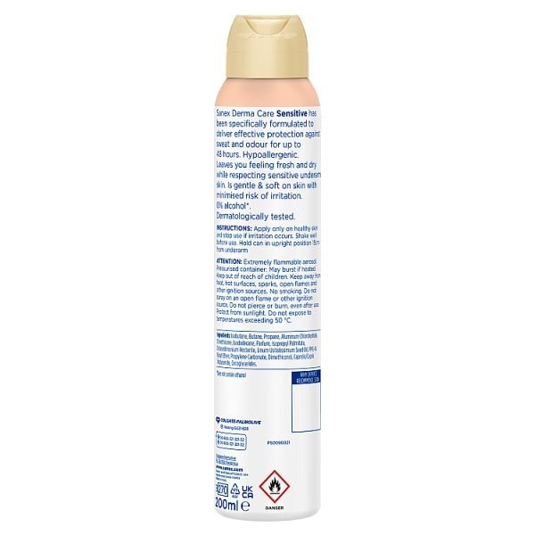Sanex Derma Care Sensitive 48Hr Antiperspirant 200Ml