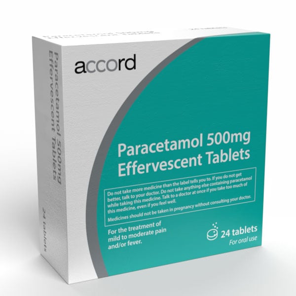 Accord Paracetamol Effervescent Tablets 500Mg