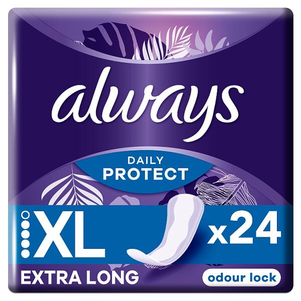 Always Dailies Long Plus Extra Protect Panty Liners x24