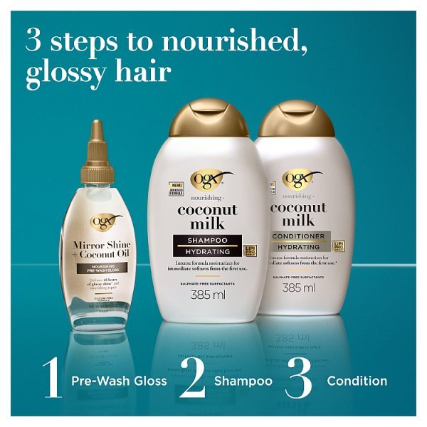 Ogx Mirror Shine + Argan Oil Pre-Wash Gloss 118Ml