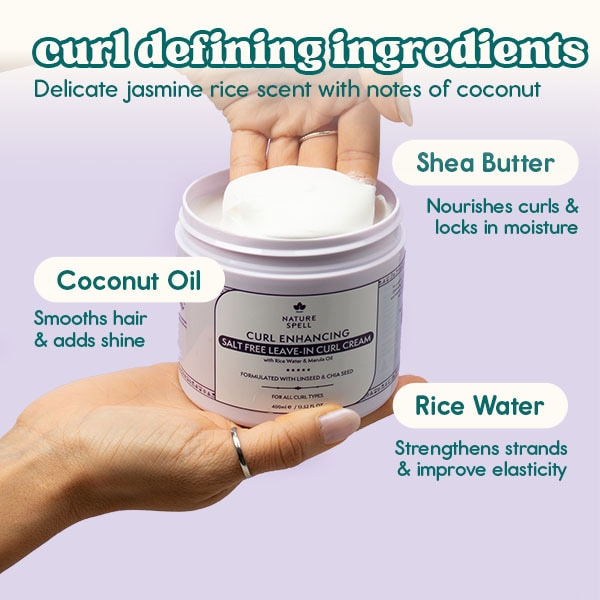 Nature Spell Curl Enhancing Salt Free Leave-In Cream