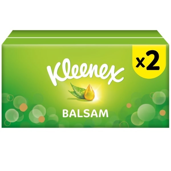 Kleenex Balsam Regular Tissues Twin Pack