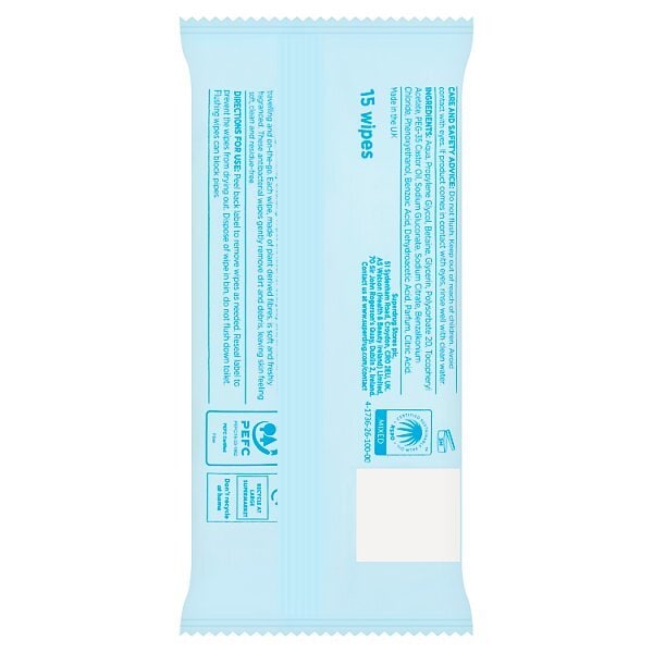 Superdrug Antibacterial Wipes Original 15 Fragranced Bio