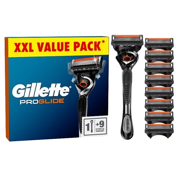 Gillette Proglide Value Pack, Razor + 8 Razor Blades