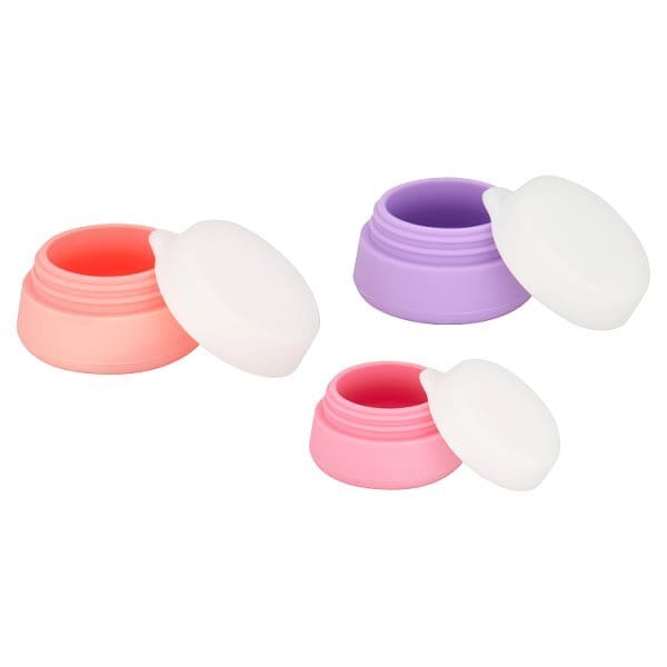 SD TRAVEL BOTTLES SILICONE JARS X3