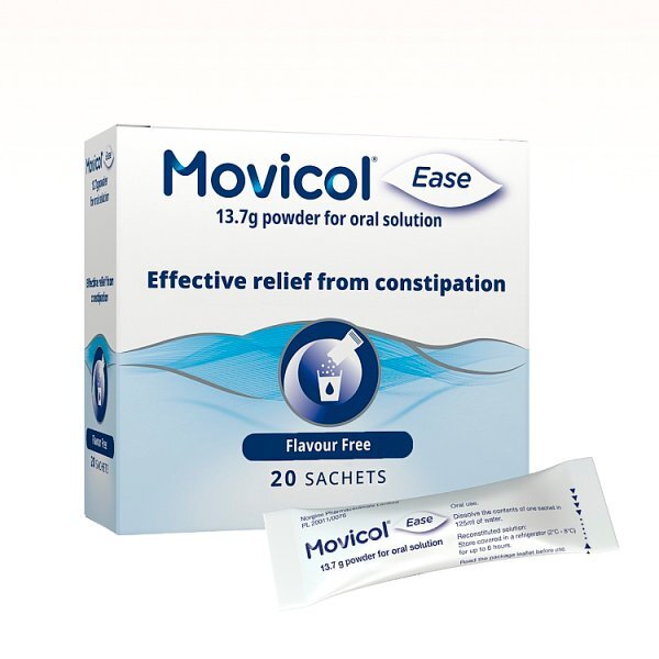 Movicol Ease Plain 28 Sachet Pack For Constipation