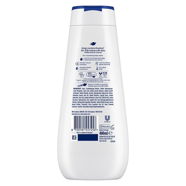 Dove Deeply Nourishing Advanced Body Wash Shower Gel 400Ml