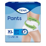 TENA Pants Plus X-Large 12 Pack