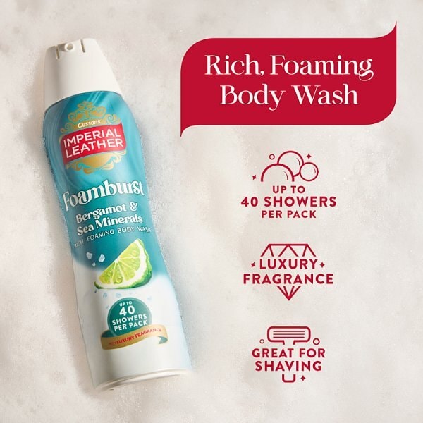 Imperial Leather Energising Foamburst Shower Body Wash 200ml