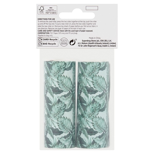 Lint Roller Refills x 2 pack