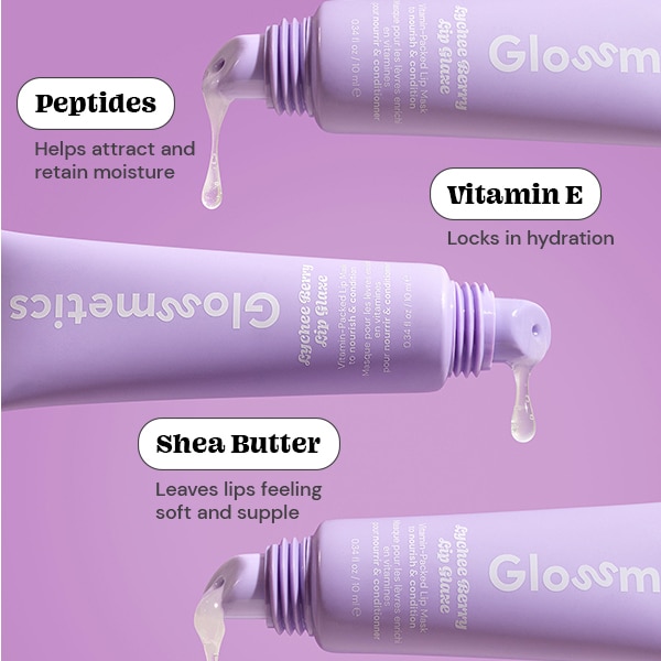 Glossmetics Lychee- Berry Peptide Lip Glaze(Shade: Clear)-10ml