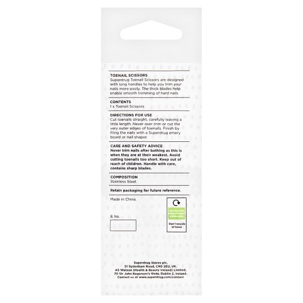 Superdrug Toenail Scissors
