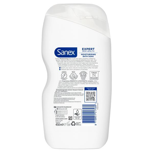 Sanex Expert Skin Health Moisturising Bath Soak 450ml
