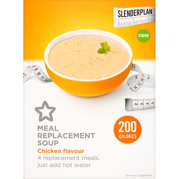 Superdrug Slenderplan Chicken Soup Meal Replacement 4x55g