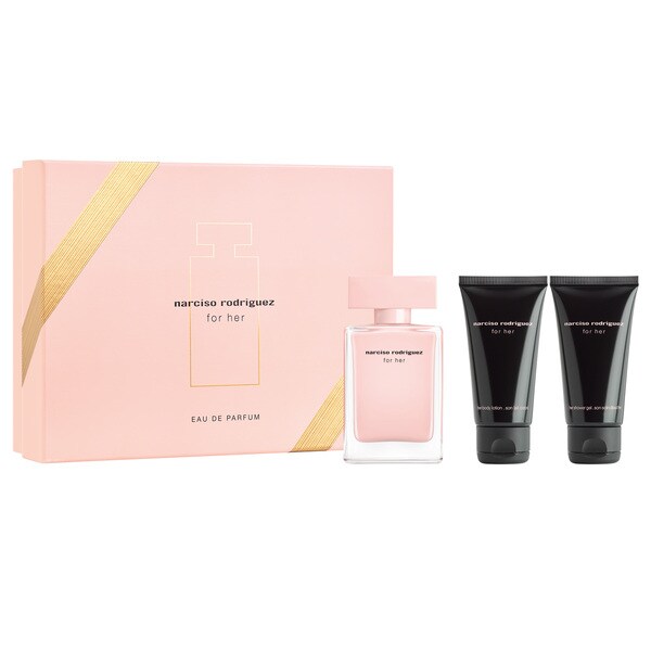 Narciso Rodriguez For Her EDP 50ml with 50ml Lotion & 50ml Shower Gel