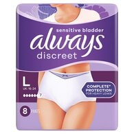 Always Discreet Underwear Inco Pants Plus Large X8