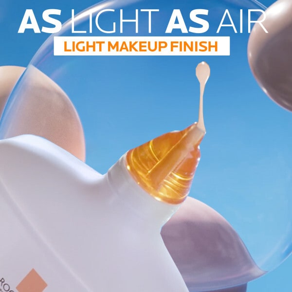 La Roche Posay Anthelios UVAir Serum Sunscreen SPF50+, shade: medium, with Hyaluronic Acid, Niacinamide & Vitamin E, for all skin types, 50ml