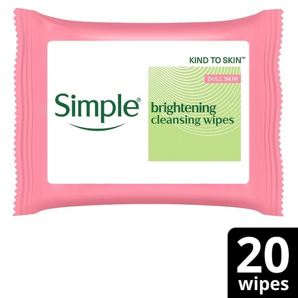 Simple Protect N Glow Biodegradable Wipes Instant Glow X20