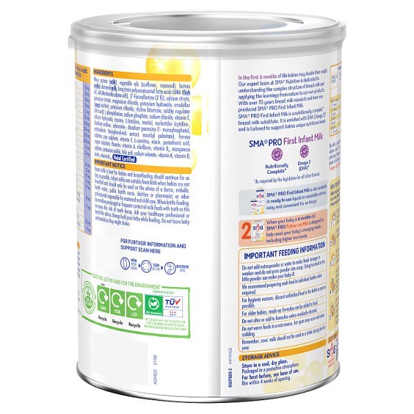 SMA PRO First Infant Milk From Birth 800g