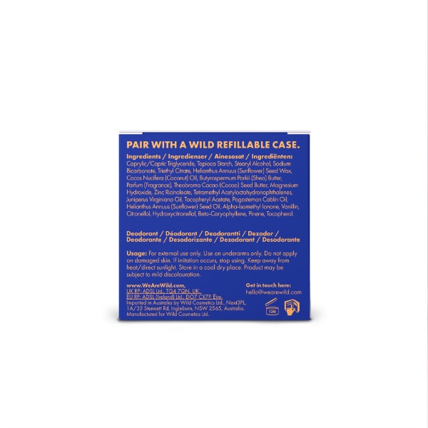 Wild Cedar & Sandalwood Natural Deodorant Refill 40g