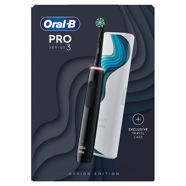 Oral-B Pro3 3500 Black Electric Toothbrush + Travel Case