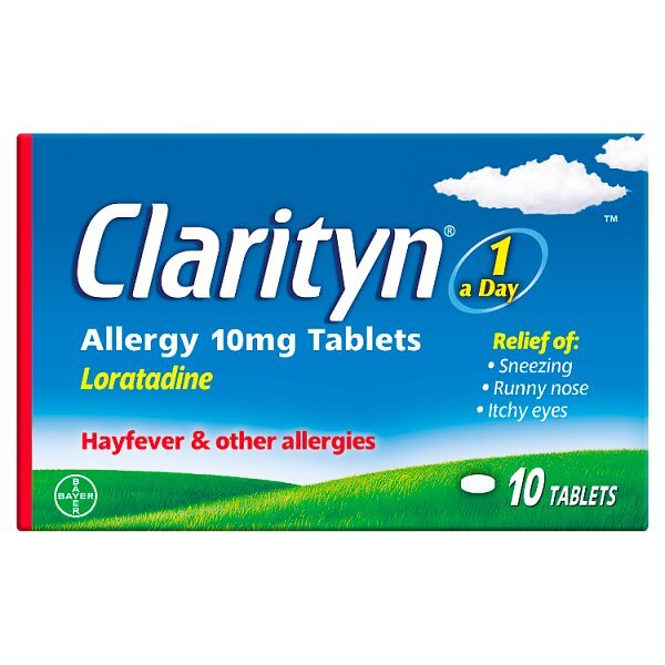 Clarityn Allergy & Hayfever Prescription Strength 10 Tablets