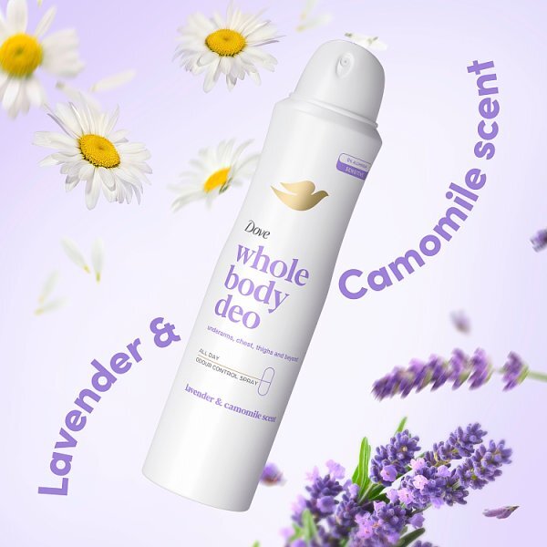 Dove Whole Body Lavender Deodorant Spray 150ml