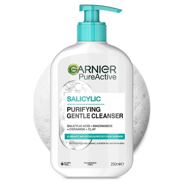Garnier Pure Active Salicylic Purifying Face Cleanser Ceramides 250ml