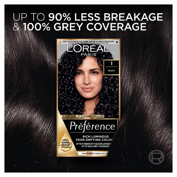 Preference 1 Black Permanent Hair Dye