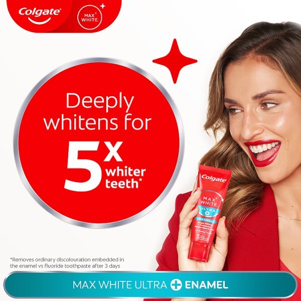 Colgate Max White Ultra+ Enamel Whitening Toothpaste 75ml