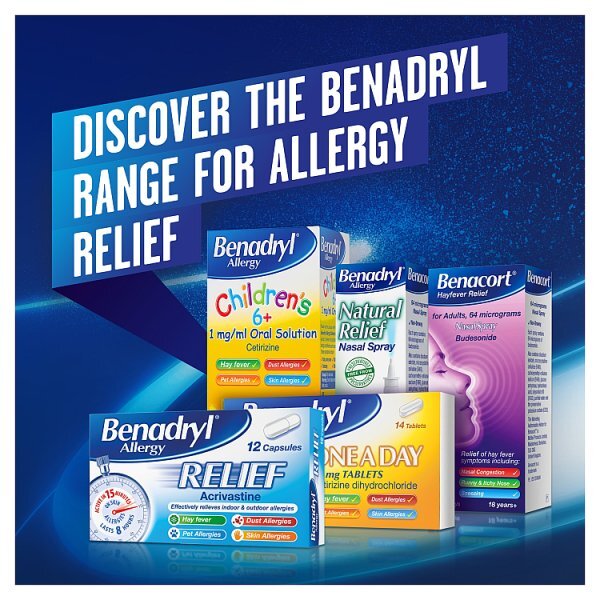 Benadryl Allergy Relief 24 Capsules