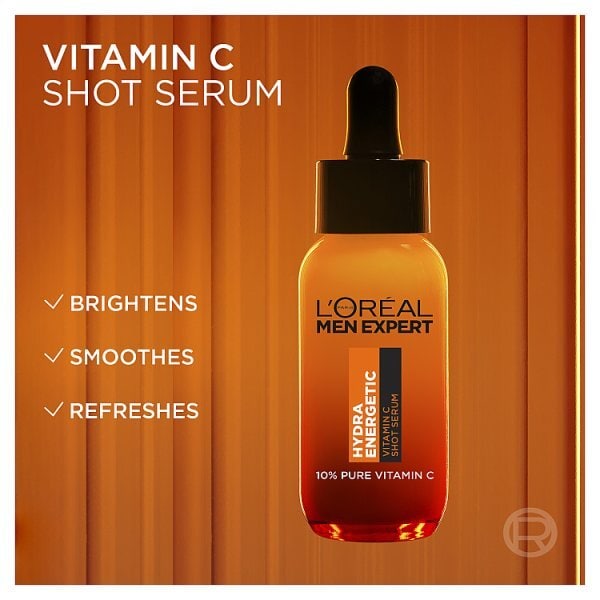 L'Oreal Paris Men Expert Hydra Energetic 10% Vitamin C Serum 30ml